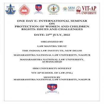 One Day E-International Seminar on Protection of Women and Children Rights: Issues and Challenges