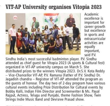 VIT-AP University organises Vitopia 2023