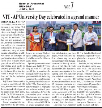 VIT-AP University Day celebrated in a grand manner