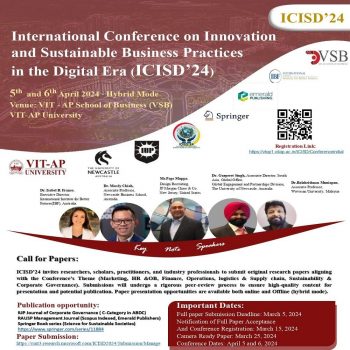 International Conference on Innovation and Sustainable Business Practices in the Digital Era (ICISD'24)